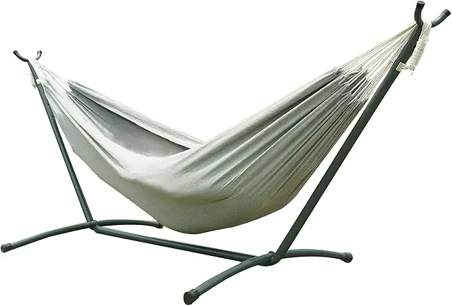 Hamaca colgante con soporte Chicreat gris - Resistente y fácil montaje