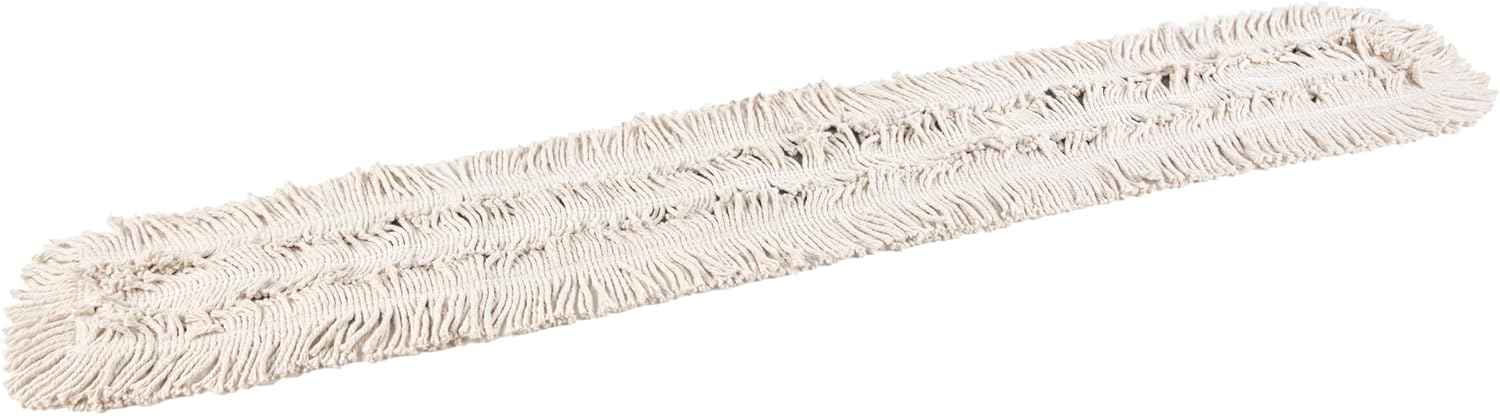 Restaurantware-MOP HEAD ONLY: Clean Tek Professional 59.84 x 5 Inch Dry Mop Head, 1 For Dusting - Frame And Handle Sold Separately, Disposable, Cotton, For Home And Office