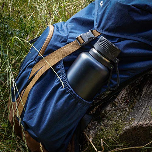 Lurch 240975 outdoor thermosfles/thermofles voor warme en koude dranken van dubbelwandig roestvrij staal 1,0 l, midnight… - Image 4