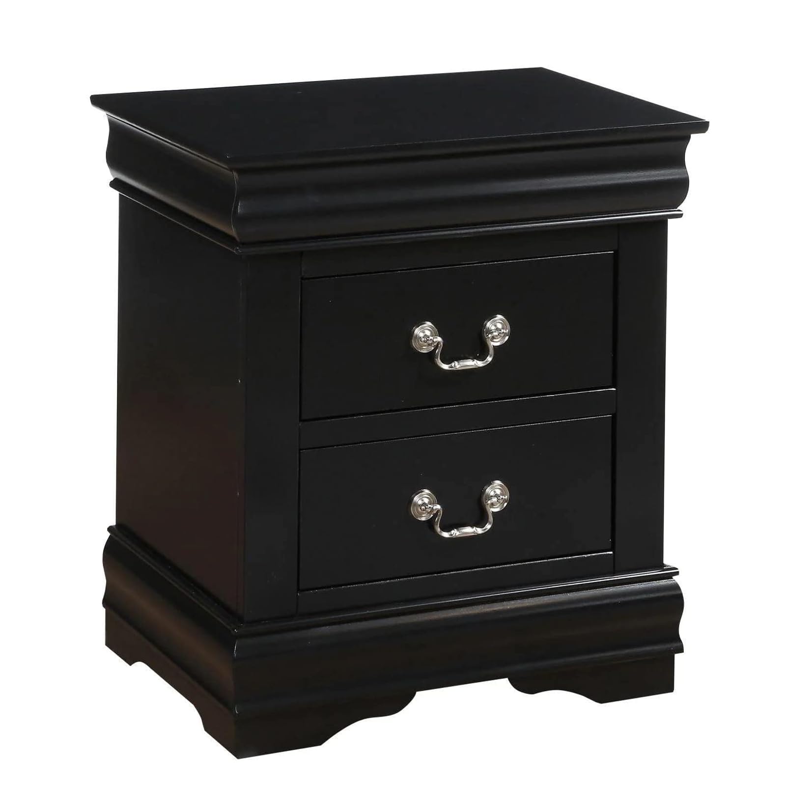 Acme Louis Philippe Nightstand in Black