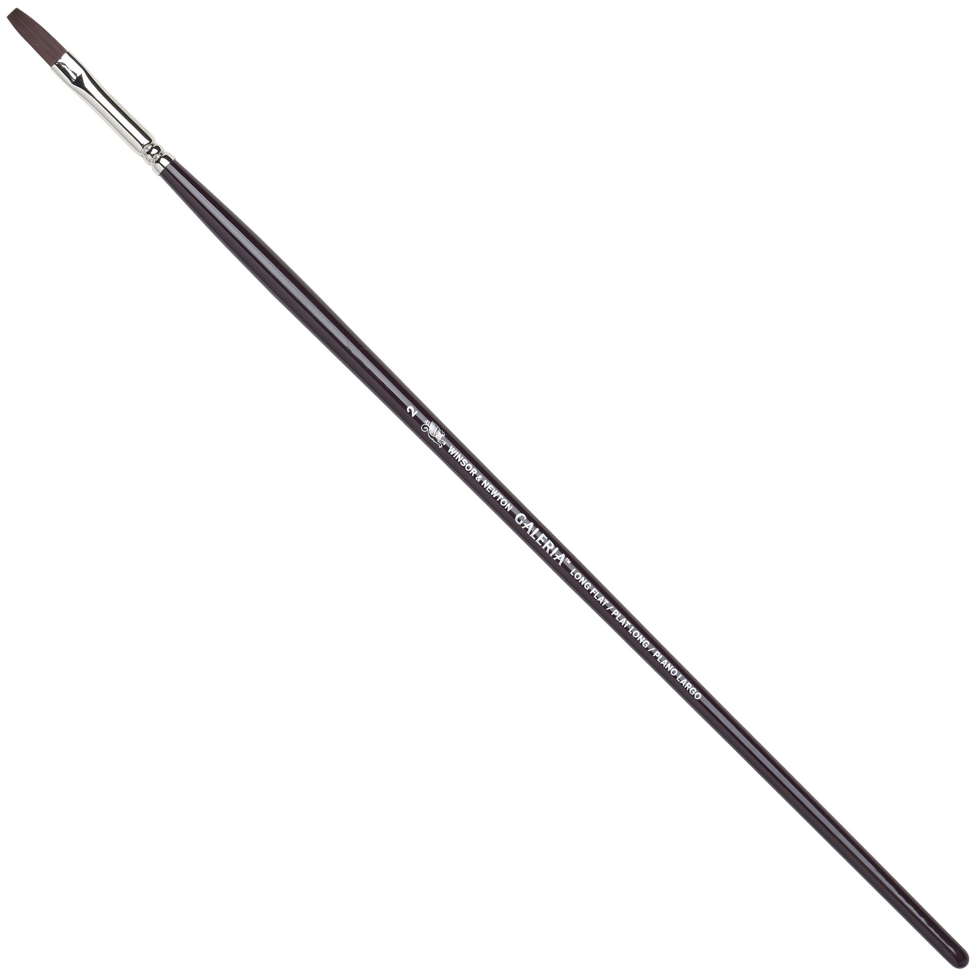 Winsor & Newton Galeria Flat Long Handle Brush, Size 2 โ image 1
