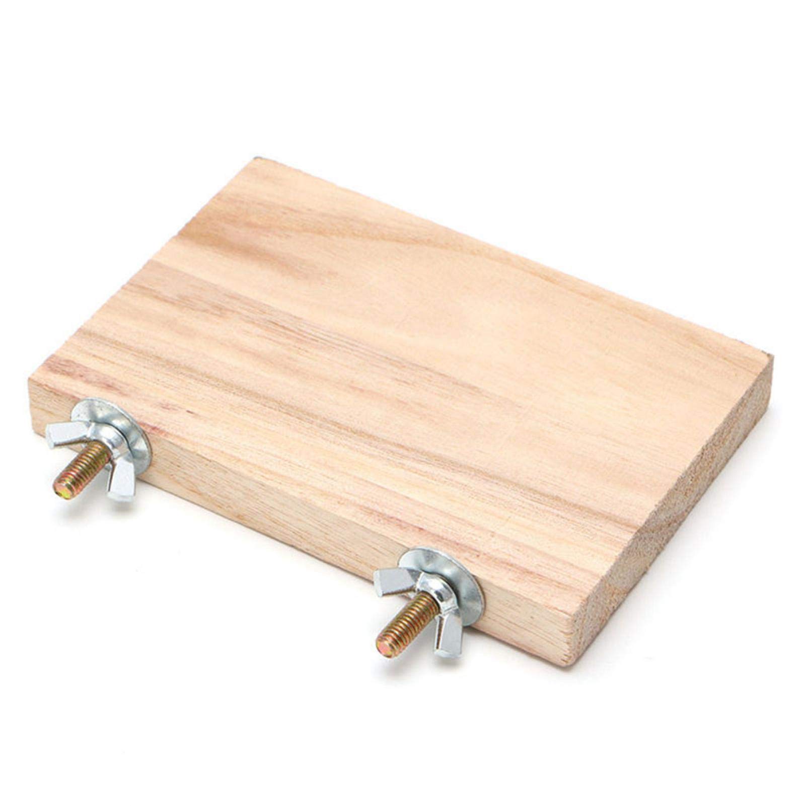 MOVKZACV Soporte de perchas para loros, plataforma de perchas, jaula de pájaros, de madera natural, soporte para loros, perchas, ejercicios, gimnasio, jaula de pájaros, juguetes