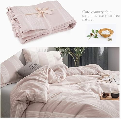Miniatura 7 de BISELINA  Juego de funda de edredón de lino belga 55% lino 45% algodón con cierre de botón suave y transpirable