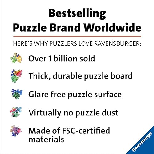 Miniatura 5 de Ravensburger Circle of Colors: Flowers - Rompecabezas redondo de madera de 500 piezas para adultos y niños, diseño único de piezas, vibrante y sin