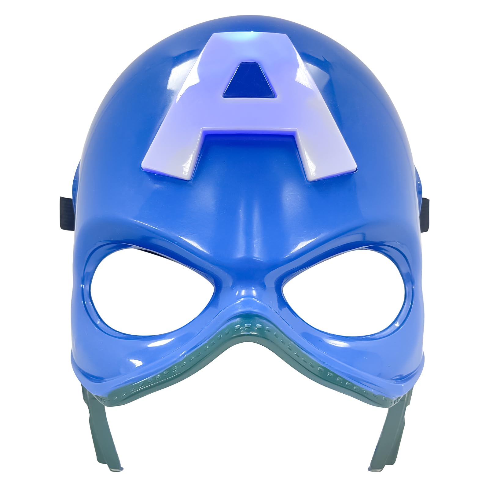 Driflo Captain America Masks, Cosplay Light up Mask 19cm, Game Glow Masks Roleplay Toy Captain America Cosplay Gifts for Adults and Children