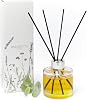 Valentte Reed Diffuser - Bergamot & Lemon Scent | Essential Oil Aroma for Home | 100 ml