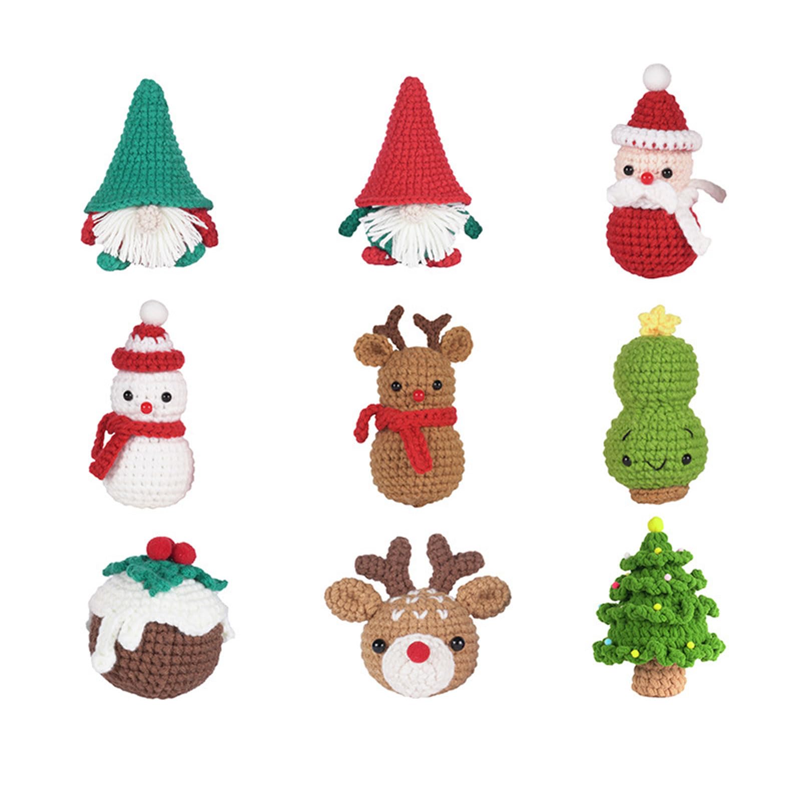 Kit Uncinetto Per Principianti - Albero Di Natale Fai Da Te Con Scatola Di Immagazzinaggio E Accessori