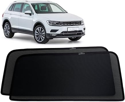 Car Window Shade for Kids Side Window Sun Shade for Tiguan AD 5Seat 2018-2024 Magnetic Curtain Sun UV Protection Covers for Baby Sleeping Auto Accessories,Rear-window-2PCS