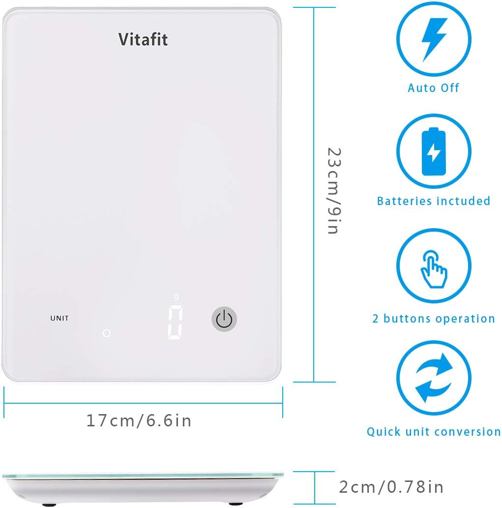 Vitafit VT571 scale dimensions and features