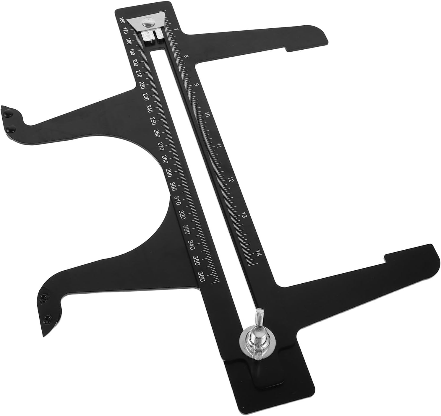 CALLARON Brake Adjustment Tool and Brake Drum Measuring Gauge Automotive Black Steel with 6.5-14.25 Inch Range for Semi and Commercial Vehicle