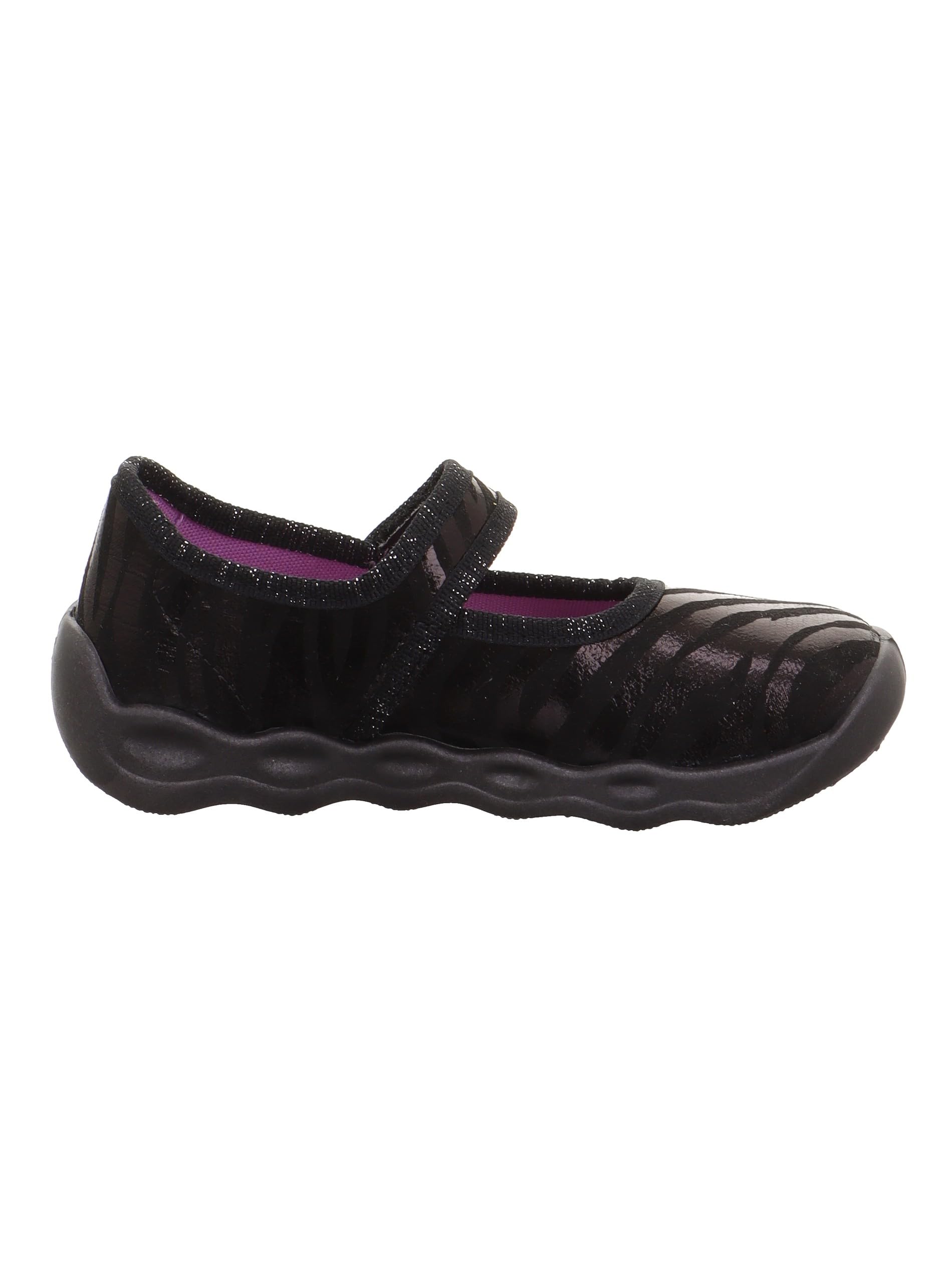 Superfit Mädchen Bubble 1-006271 Hausschuhe, Schwarz 0050, 36 EU