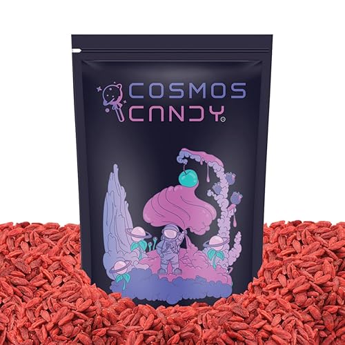 Bayas secas de Goji  1 libra  En una bolsa resellable Cosmos Candy disponible en Yaxa Venezuela