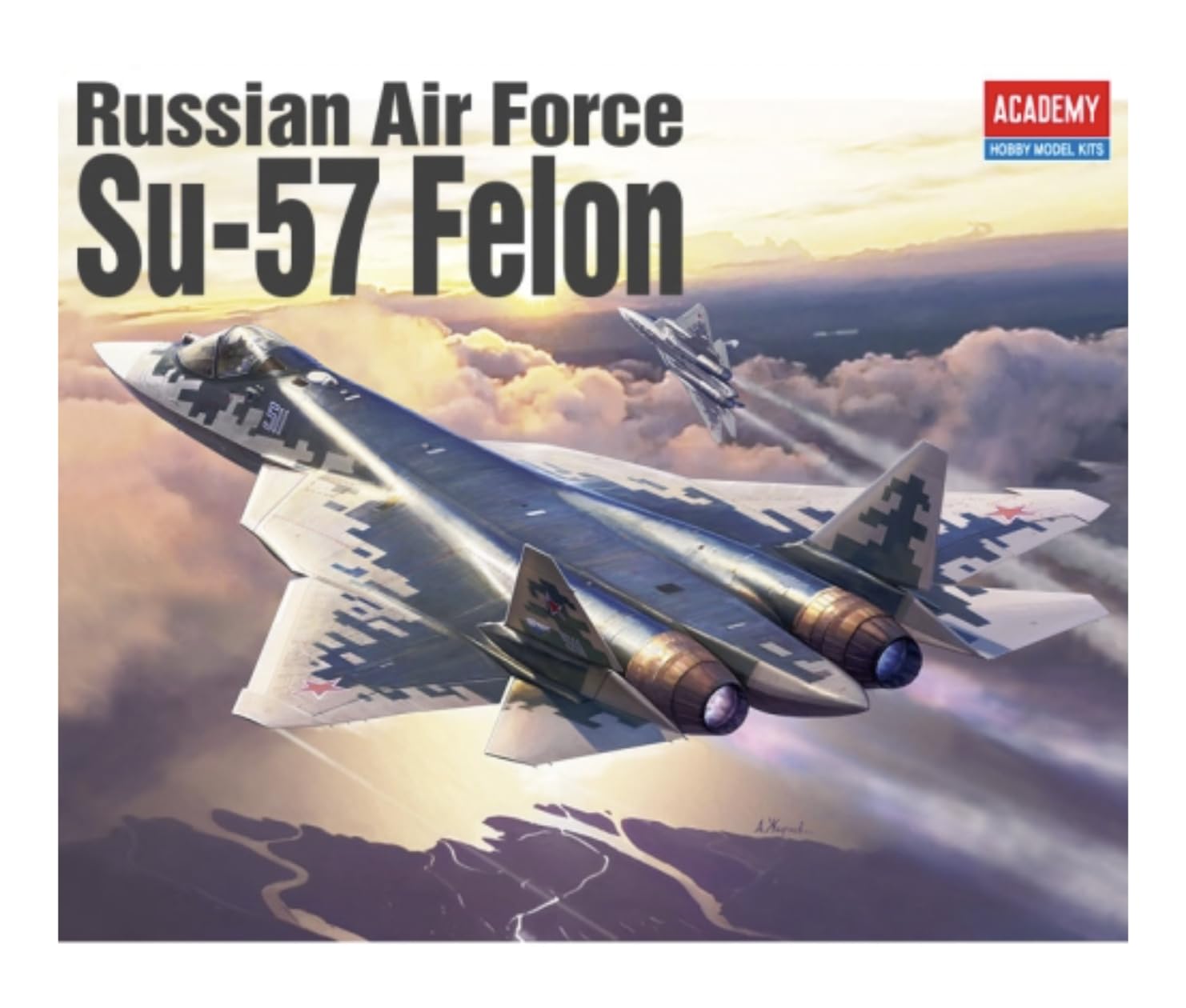 Amazon | 12572 アカデミー 1/72 ロシア空軍 Su-57 Felon ステルス戦闘