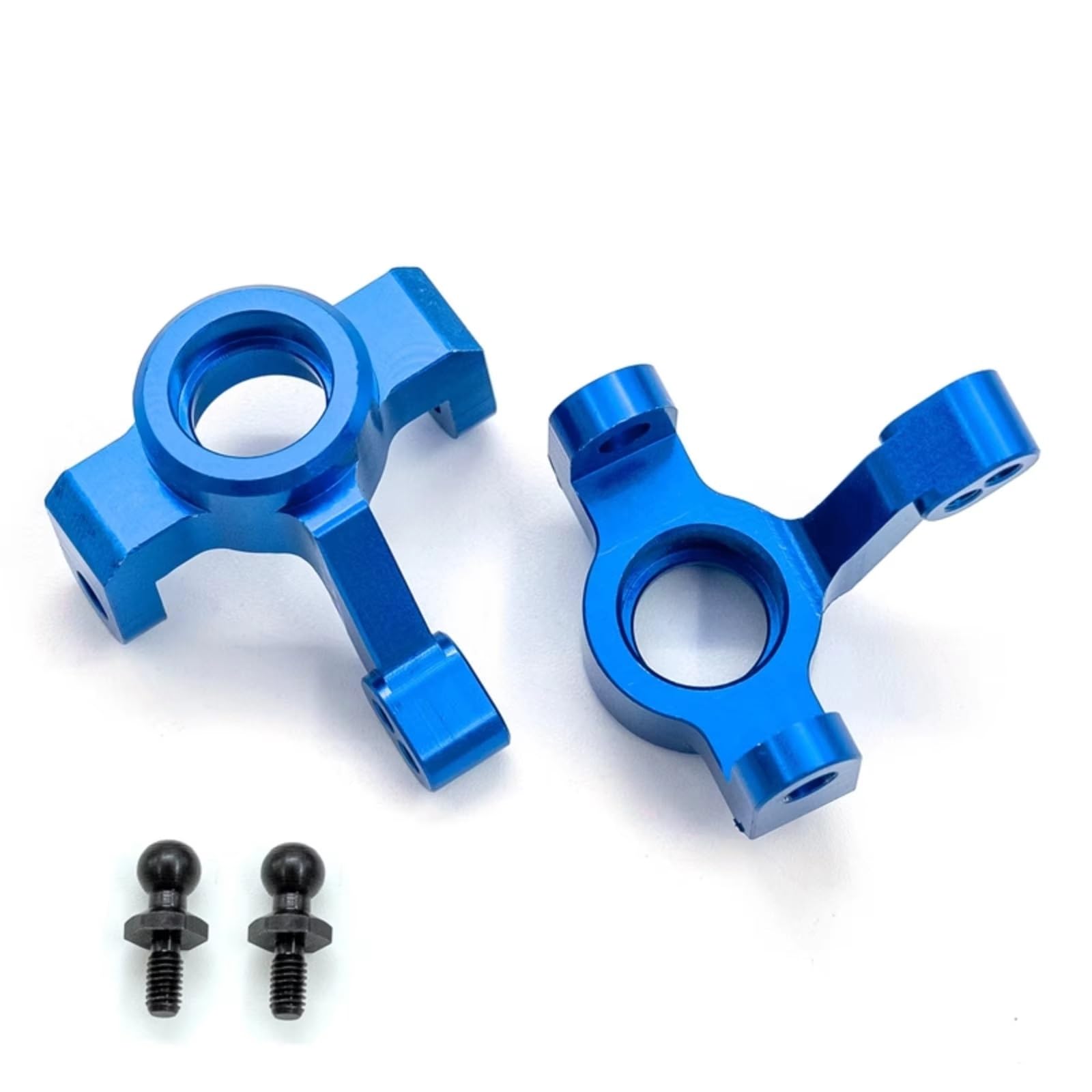Accesorios Coches RC Compatible con TRAX4 para LaTx para Teton para Desert 1/18 RC Coche Bloques De Ruedas De Aluminio C-Hubs Bloque De Dirección Portaejes Conjunto De Tazas(Blue)