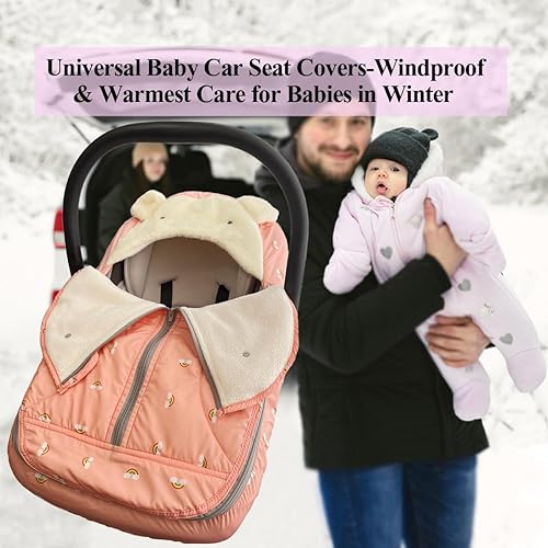 Miniatura 6 de Funda de asiento de automóvil para bebé, fundas de asiento de automóvil de invierno para bebés, cubierta de asiento de automóvil para bebé, cubierta