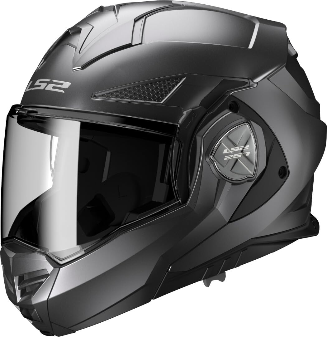 LS2, Casco modulari moto ADVANT X solid mat titanium, L