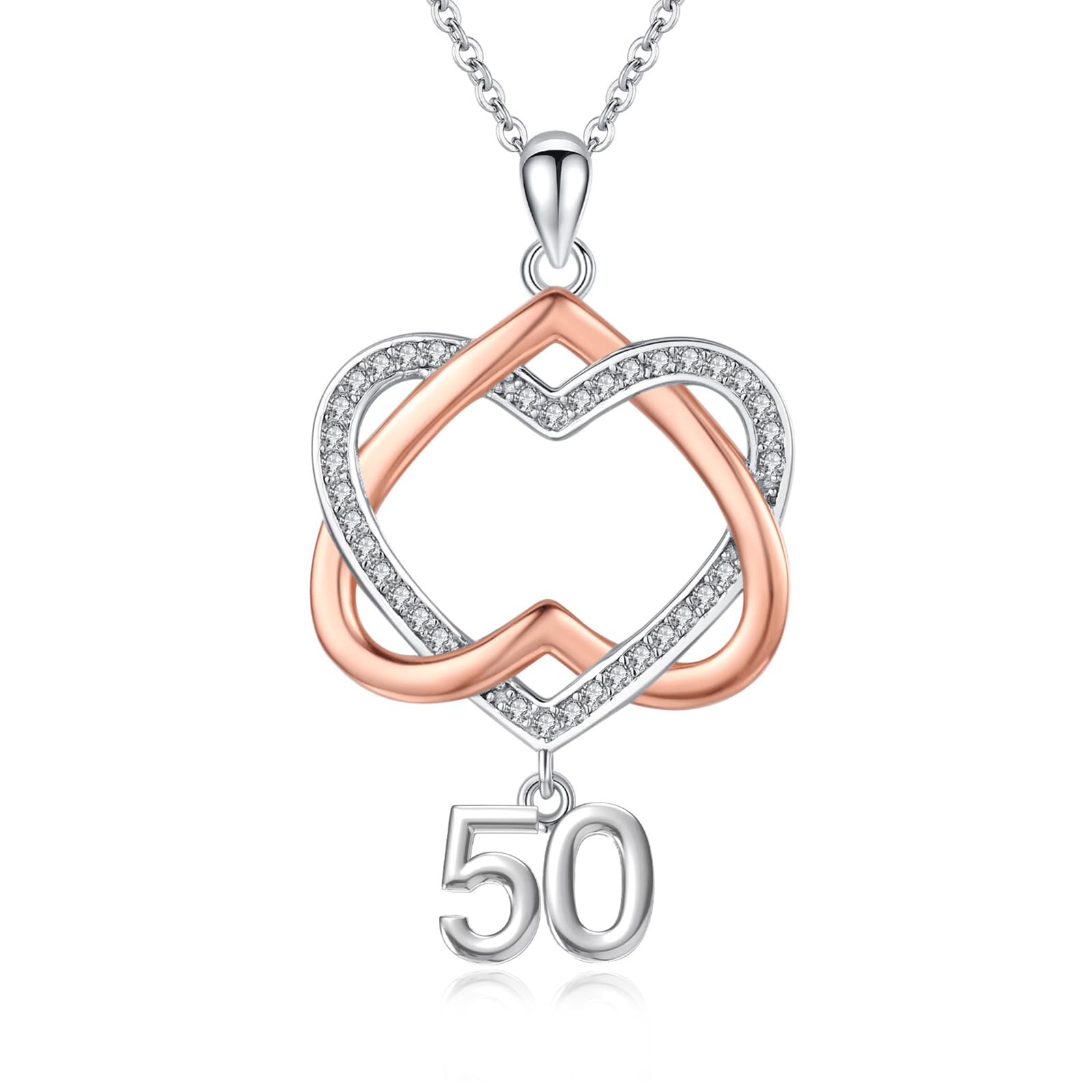 Birthday Gifts for Girls 925 Sterling Silver Happy Birthday Necklace Love Heart Pendant Jewellery Gifts Christmas Anniversary for Women Girlfriend Sister