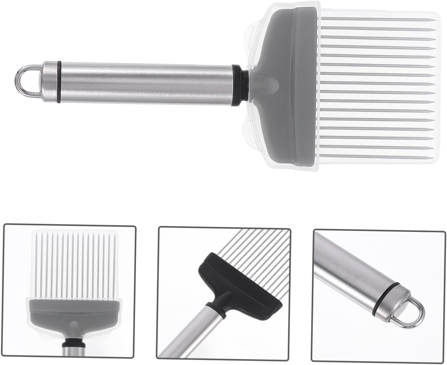 Stainless Steel Onion Holder for Slicing Kitchen Gadget