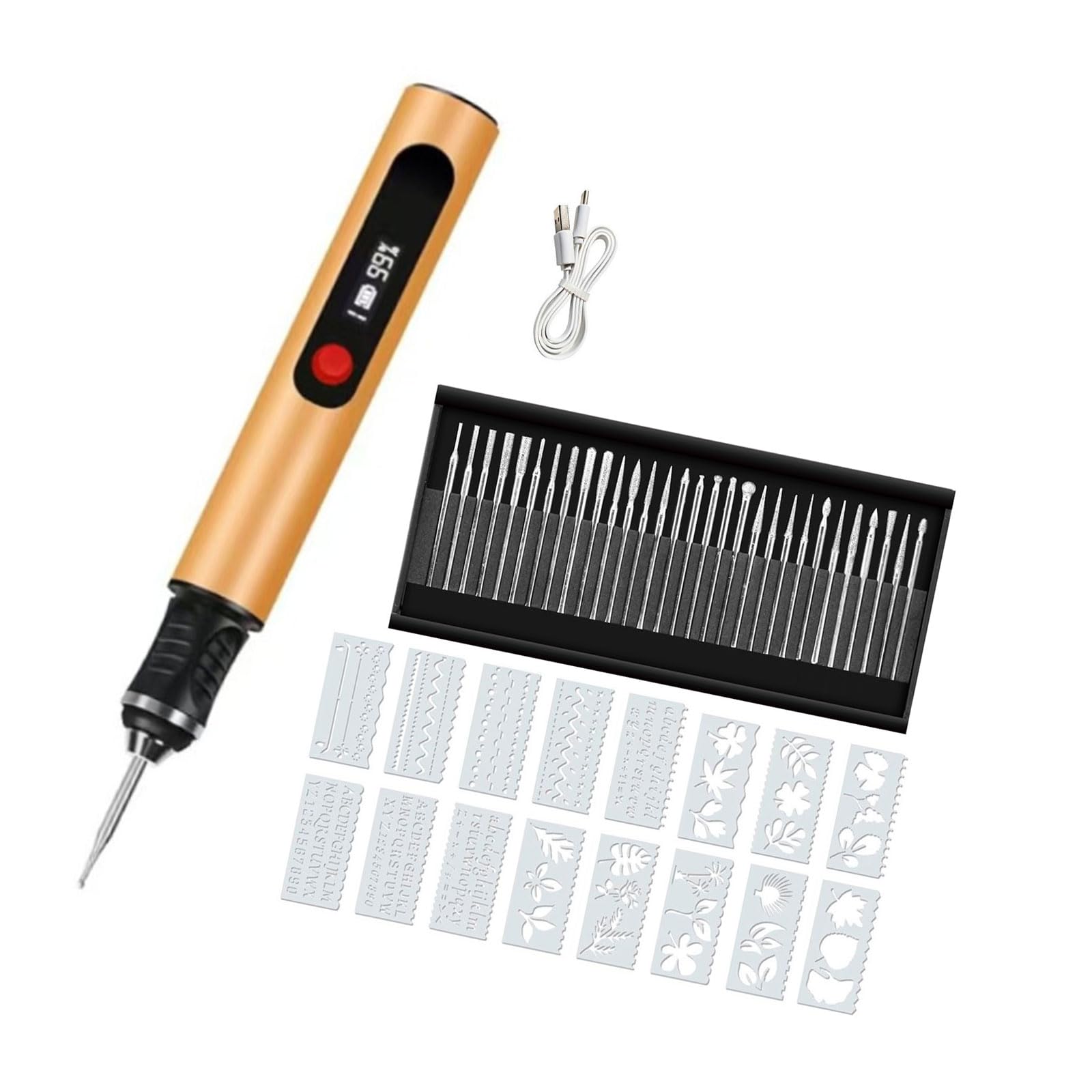 Kaeltsyn Gold Torques Engraving Tool Offering Stable Rotating Adjustable Gear For Effective Materials Processing And Detailing