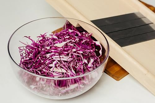 Miniatura 6 de Cortador de madera para repollo y chucrut, 4 cuchillas, 15 x 5.5 x 0.5 pulgadas, 1-B