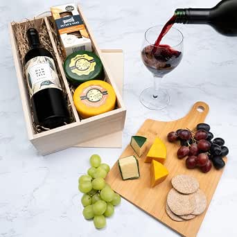Cheese and Wine Gift Set | Red Wine Shiraz Pairs Perfectly With 2 ...