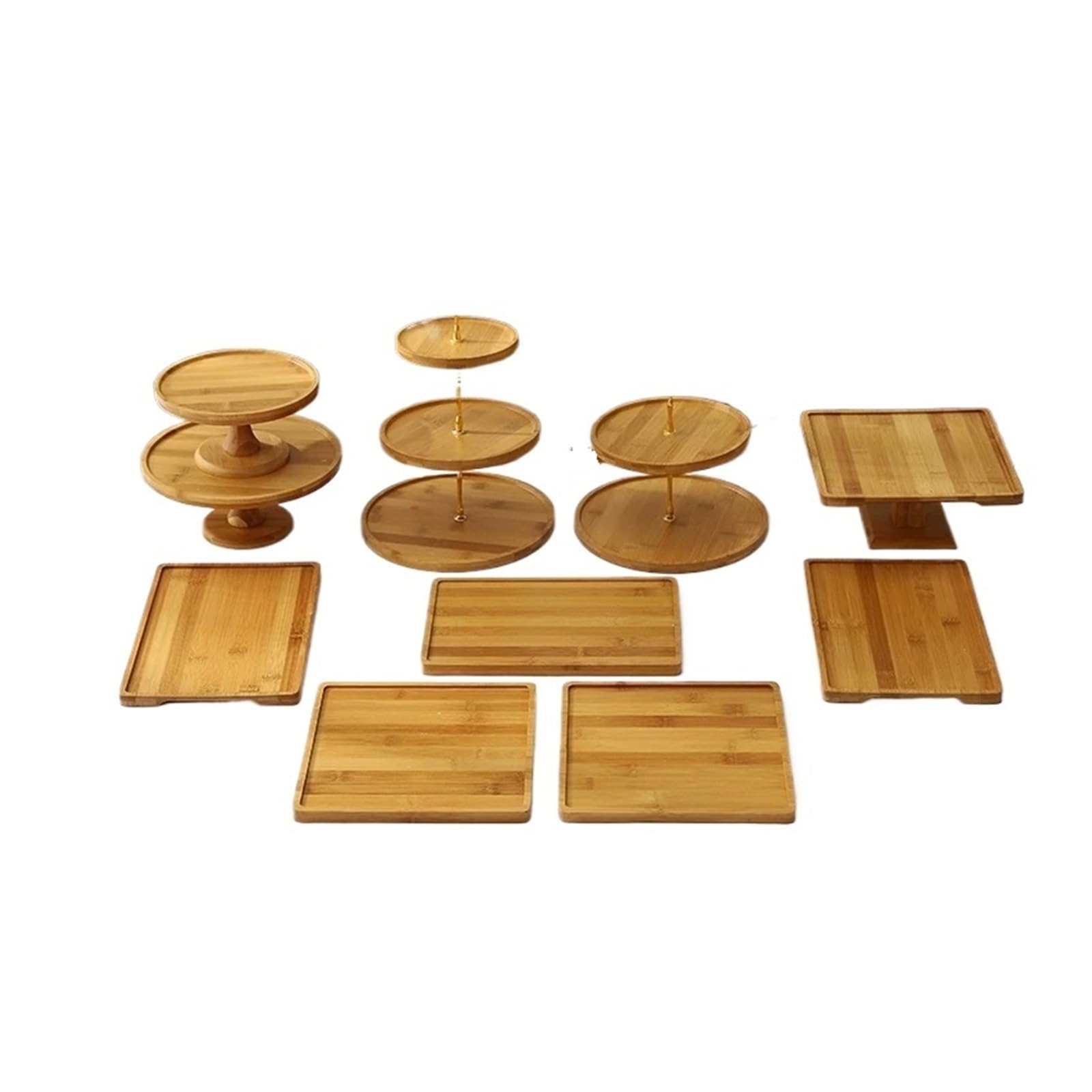 HLHLOP777 Dessert Stand 10-Piece Cake Stand Display Set—Perfect For Afternoon Tea And Birthday Parties Cupcake Stand Serving Tray