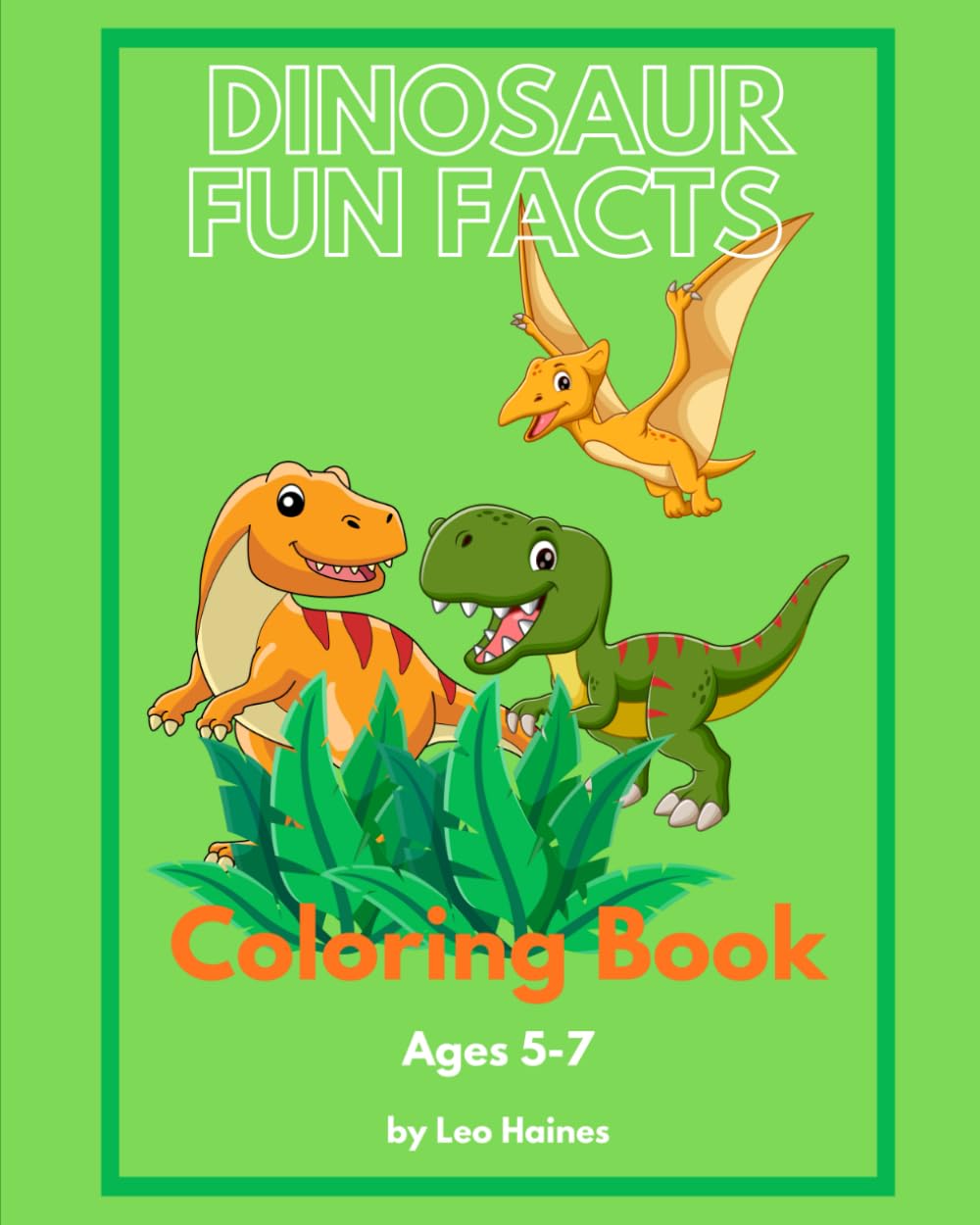 Dinosaur Fun Facts: Coloring Book