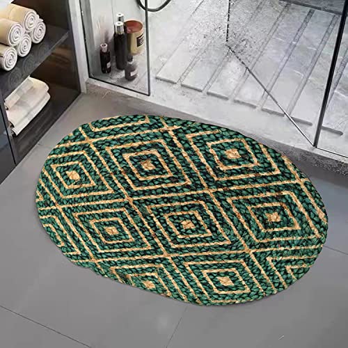 Image of Door Mats for Home | Door Mats for Home Entrance | Door Mat for Bathroom| Soft & Super Absorbent Mats for Shower | Washable, Non-Slip & Quick-Drying Mats (Pack of 2) (Muticolor 8)