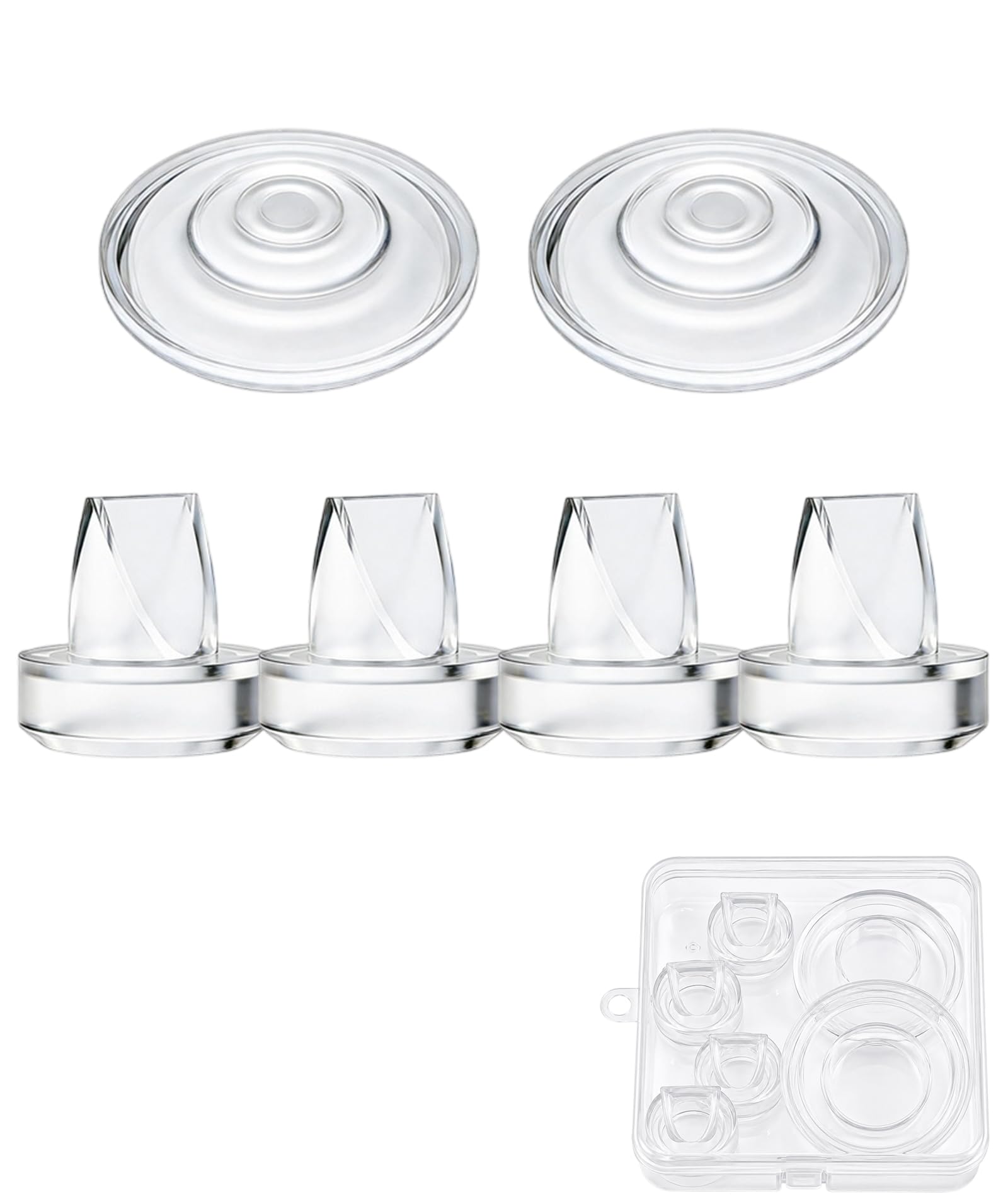 6Pcs Flange Insert for Breast Pump, Duckbill Valve, Flanges for Breast Pump for Various Pump Models-image-6