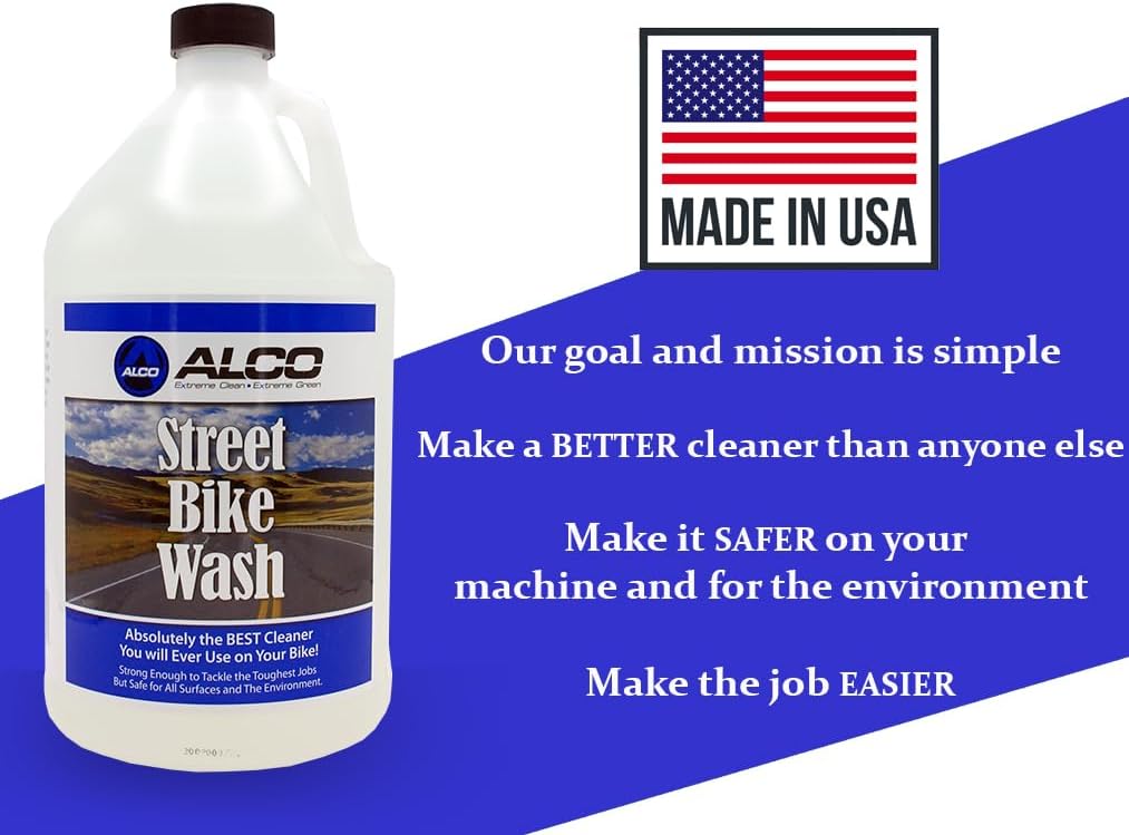 ALCO Street Bike Wash - Motorcycle Wash and Cleaner, 1 Gallon, Pack of 1