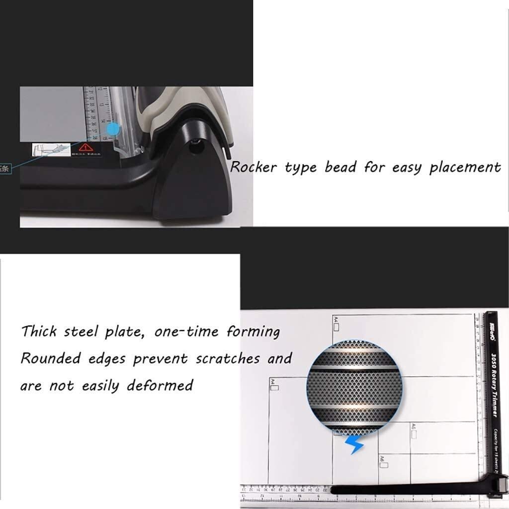 Taglierina per carta, taglierina per carta A4, Heavy-Duty A4 Guillotine Paper Cutter - Manual Photo Trimmer for Office and Home Use