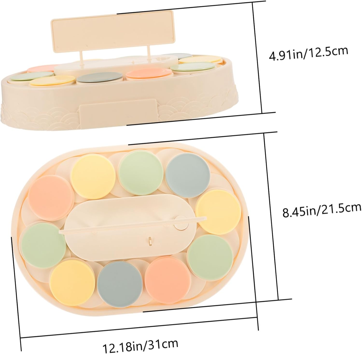 ABOOFAN Automatic Rotating Dessert Display Stand Multi-Function Cupcake and Sushi Holder for Parties Battery Operated Easy to Use Suitable for Bakery and Events