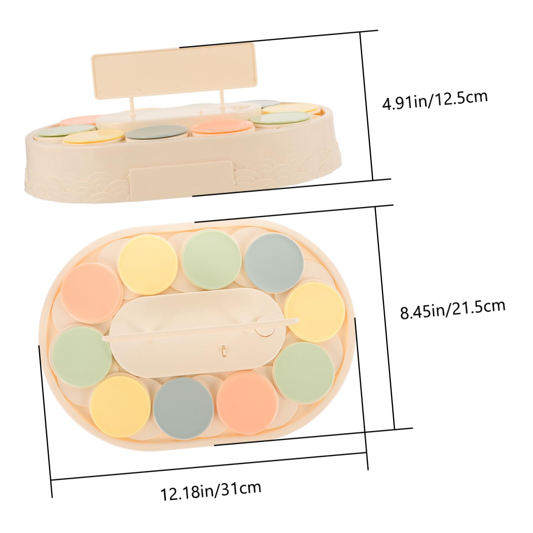 ABOOFAN Automatic Rotating Dessert Display Stand Multi Function Cupcake Holder for Parties Weddings and Home Decor Lightweight Stable Design for Showcasing Sushi Macarons