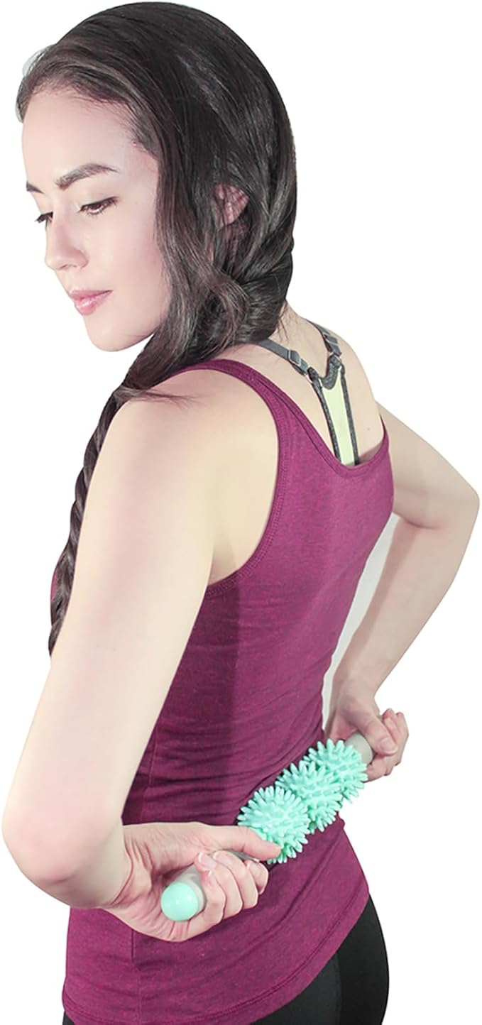 The Coolife Fascia Muscle Roller is a versatile tool designed to target cellulite and alleviate sore muscles. This massage roller features three balls of varying sizes to effectively target different areas of the body, such as the neck, legs, back, and other parts of the body. The deep tissue massage stick design allows for targeted pressure and manipulation of the fascia to help improve circulation, reduce cellulite, and alleviate muscle tension.