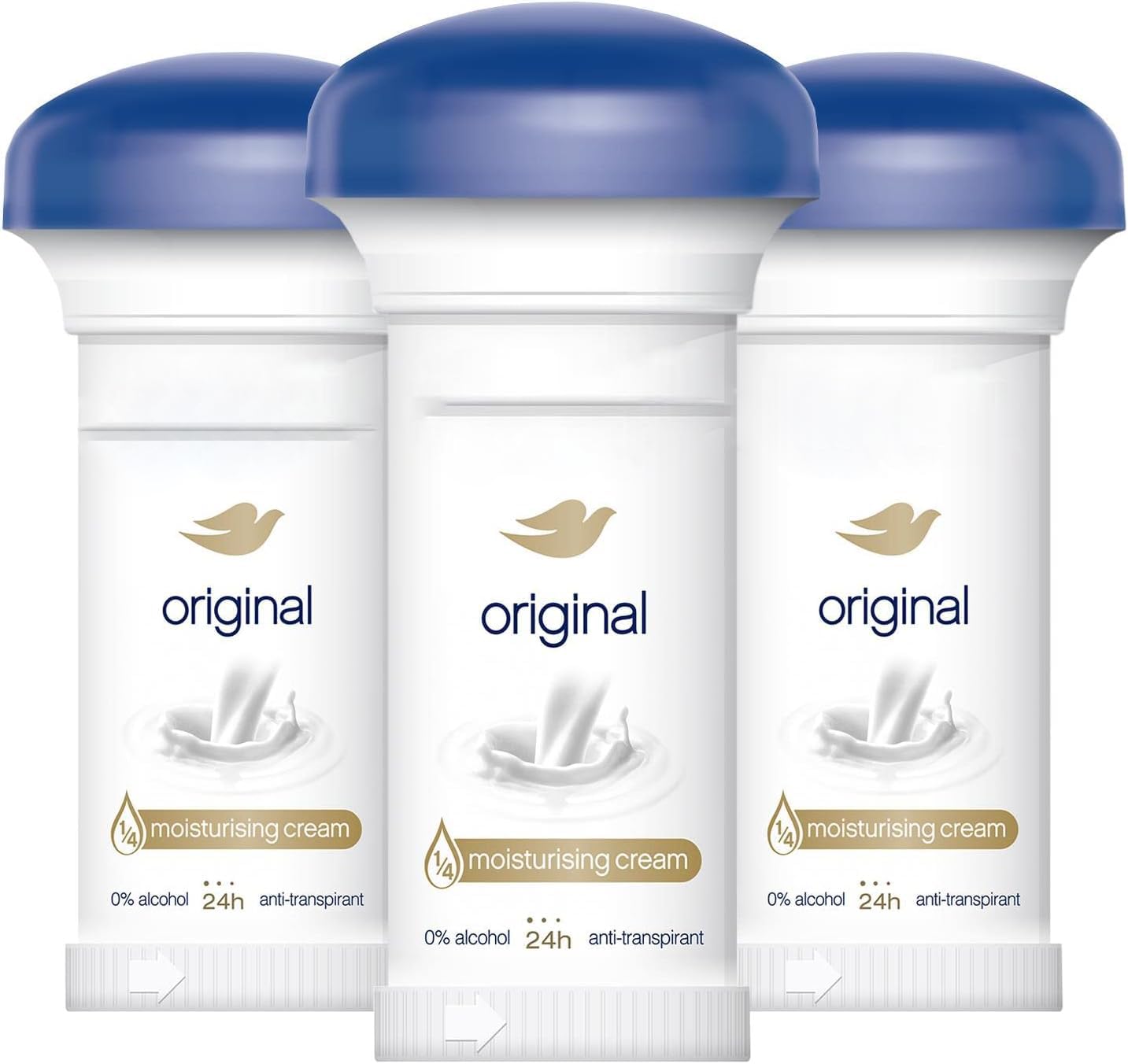 Deove Original Moisturising Cream Deodorant 50ml (3 Pack)
