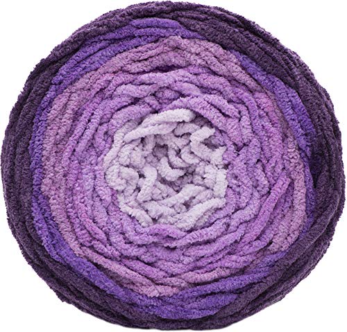 Image of Bernat Blanket Yarn, Eggplant Ombre