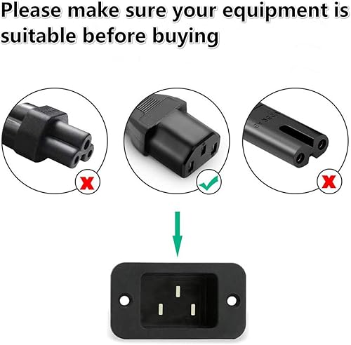 Miniatura 4 de Cable de alimentación de CA de 6 pies y 3 clavijas para VizioTV VX32L VW32L VX37L VW26L VA6 VMM26 VX42L VX52L VX240M VX20L VW46LF VU37L VO37L VO32L
