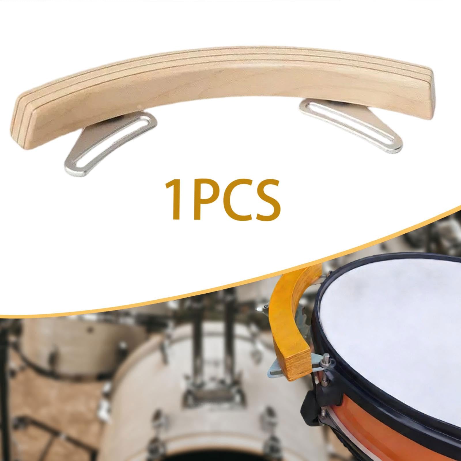 Baoblaze Snare Drum Rims Device Bloc Percussion Bois Renforcement Coordination et Précision Amélioration Effets Batterie Développement Sensoriel Adapté Aux LYC, Couleur du Bois