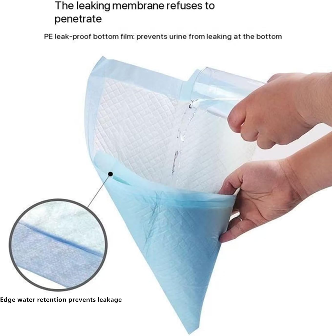 32" x 36" 50 Count, Super Absorbency Disposable Leakproof Underpads with Quick Drying for Baby, Adults, Puppy, Dog Bed Pee Pads, Extra Large, XXL Incontinence Pads - Image 3