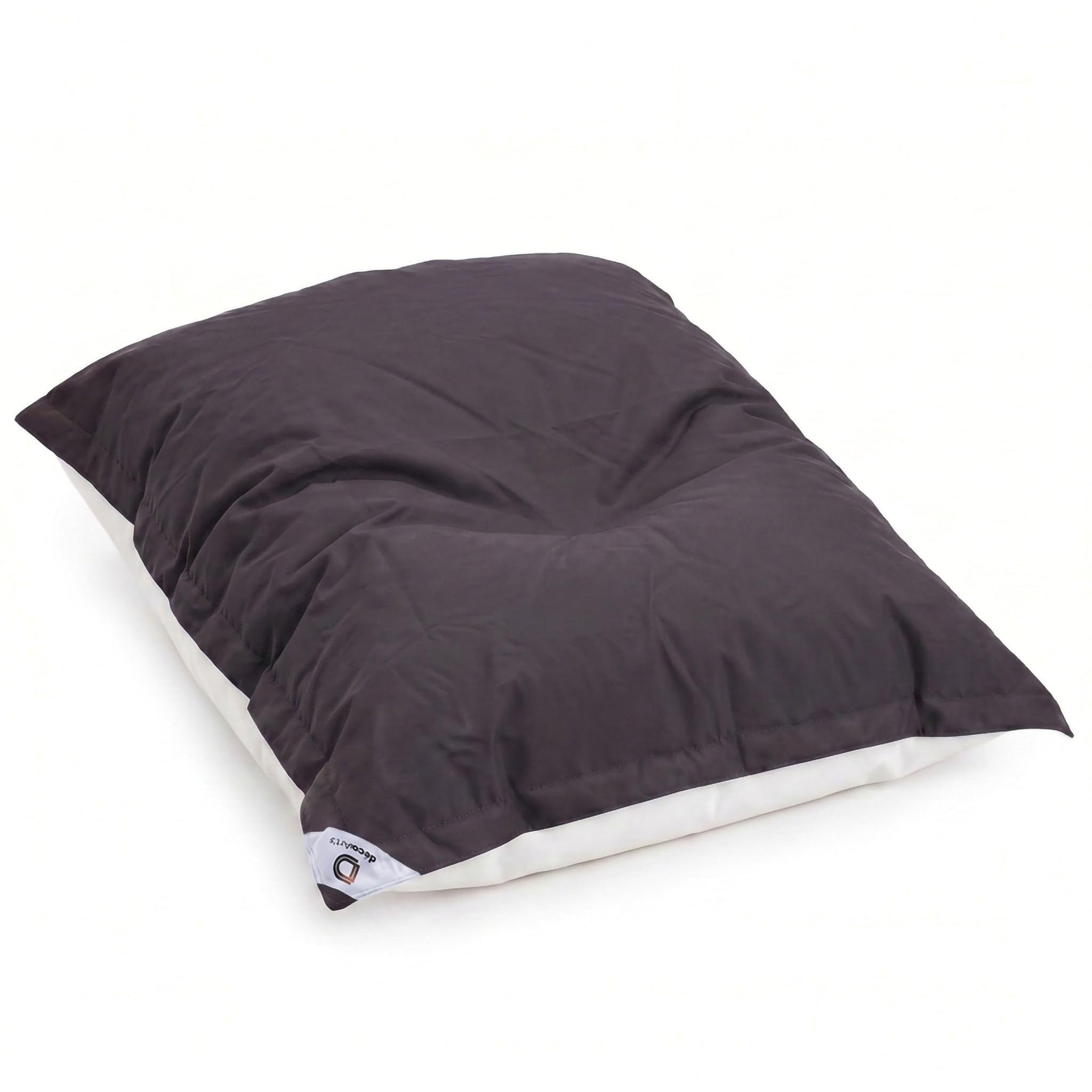 Pouf da Esterno Gigante XXL 180x140cm Imbottito (Non Gonfiabile) Galleggiante Piscina - Pouf Giardino Impermeabile Sfoderabile - Riempimento 450L Palline Polistirolo - Grigio Carbone