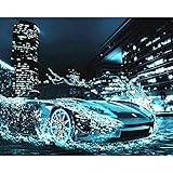 La pintura por números,Pintura por números,Coche de calle 