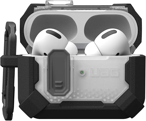 Miniatura 4 de URBAN ARMOR GEAR UAG - Funda diseñada para AirPods Pro de 2 generación con plasma de bloqueo, carcasa rígida resistente de grado militar con bloqueo
