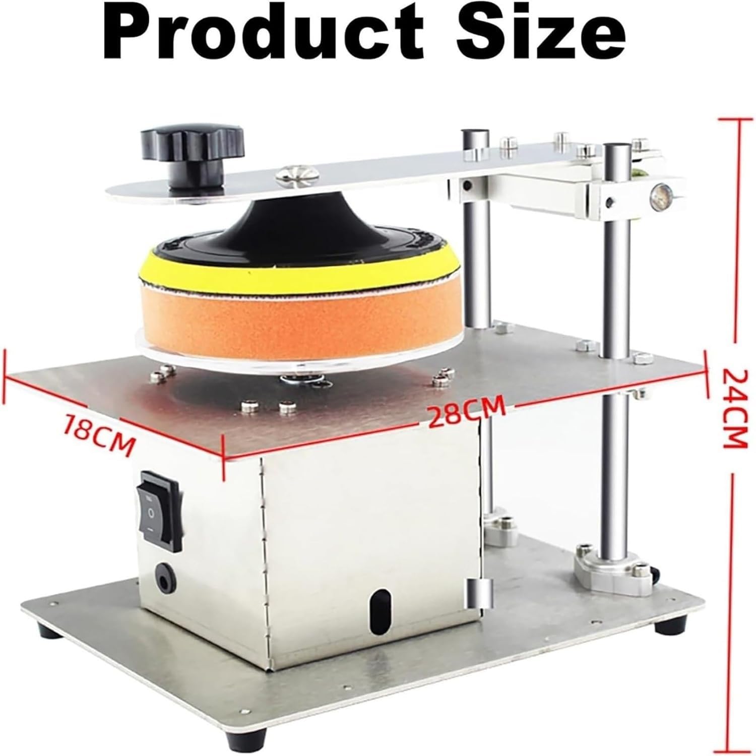 Lucidatrice a disco, attrezzatura per la pulizia del disco da 200 W, regolazione a 7 velocità, per riparazione e recupero dati, uso del negozio di noleggio CD