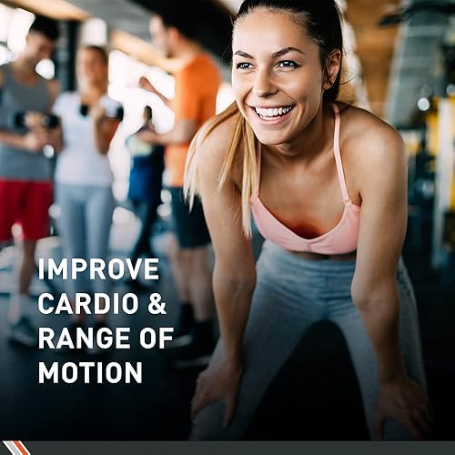 Miniatura 2 de BodySport ZZR184 - Cuerda de saltar con cuentas, amplía tu rutina de entrenamiento, asas de espuma para un agarre firme, cuerda de 9 pies