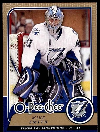 2008 O-Pee-Chee # 338 Mike Smith Tampa Bay Lightning (Hockey Card) NMMT Lightning
