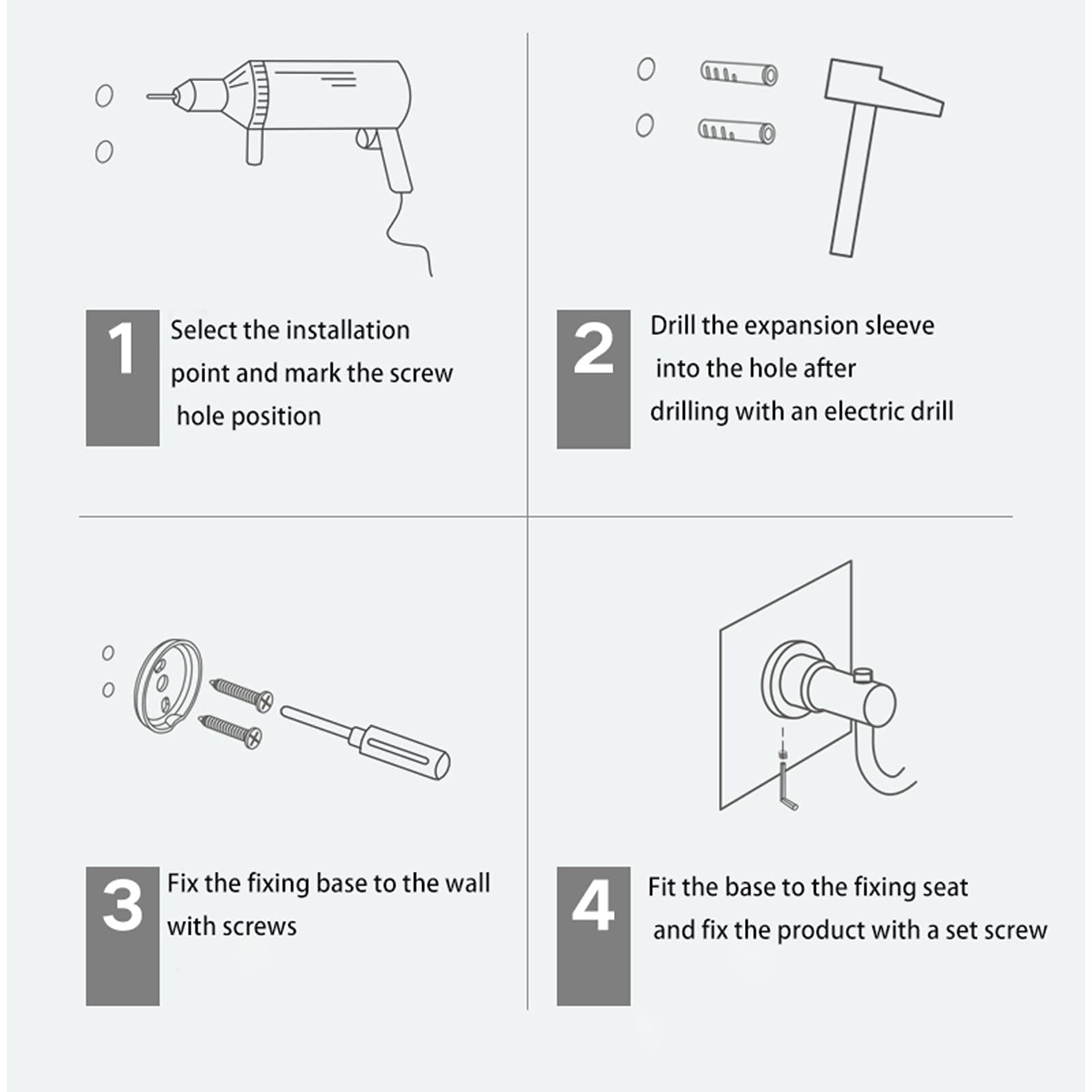 Toallero Individual, Toallero Montado en la Pared para Accesorios de Baño Y Cocina, Acero Inoxidable con Acabado Plateado Cepillado
