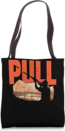 Amazon: Pull Pigeon Trap Shotgun Clay Shooting Tote Bag : Clothing