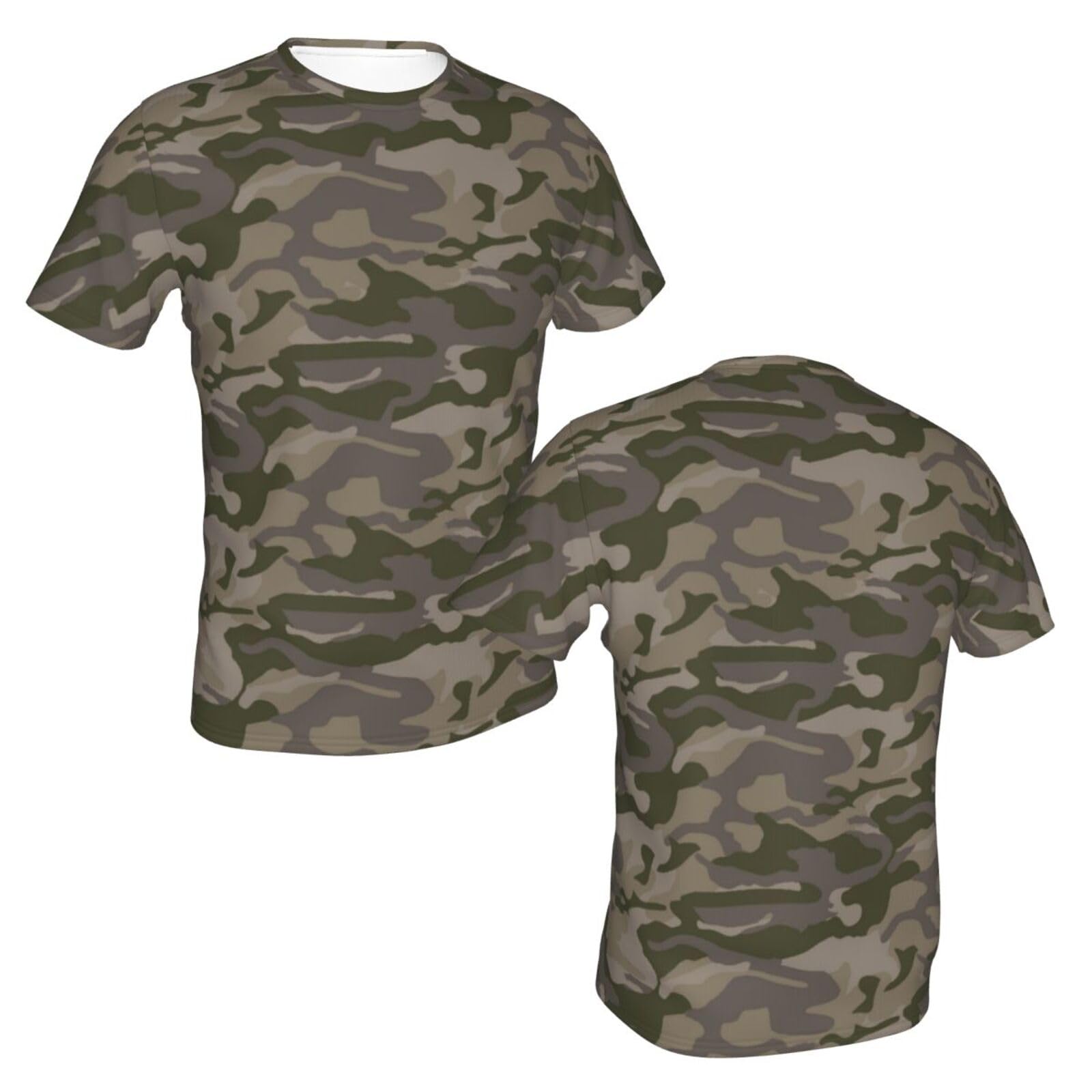 Amazon.co.jp: Tシャツ 迷彩柄 カモフラージュ 半袖 夏服 トップス