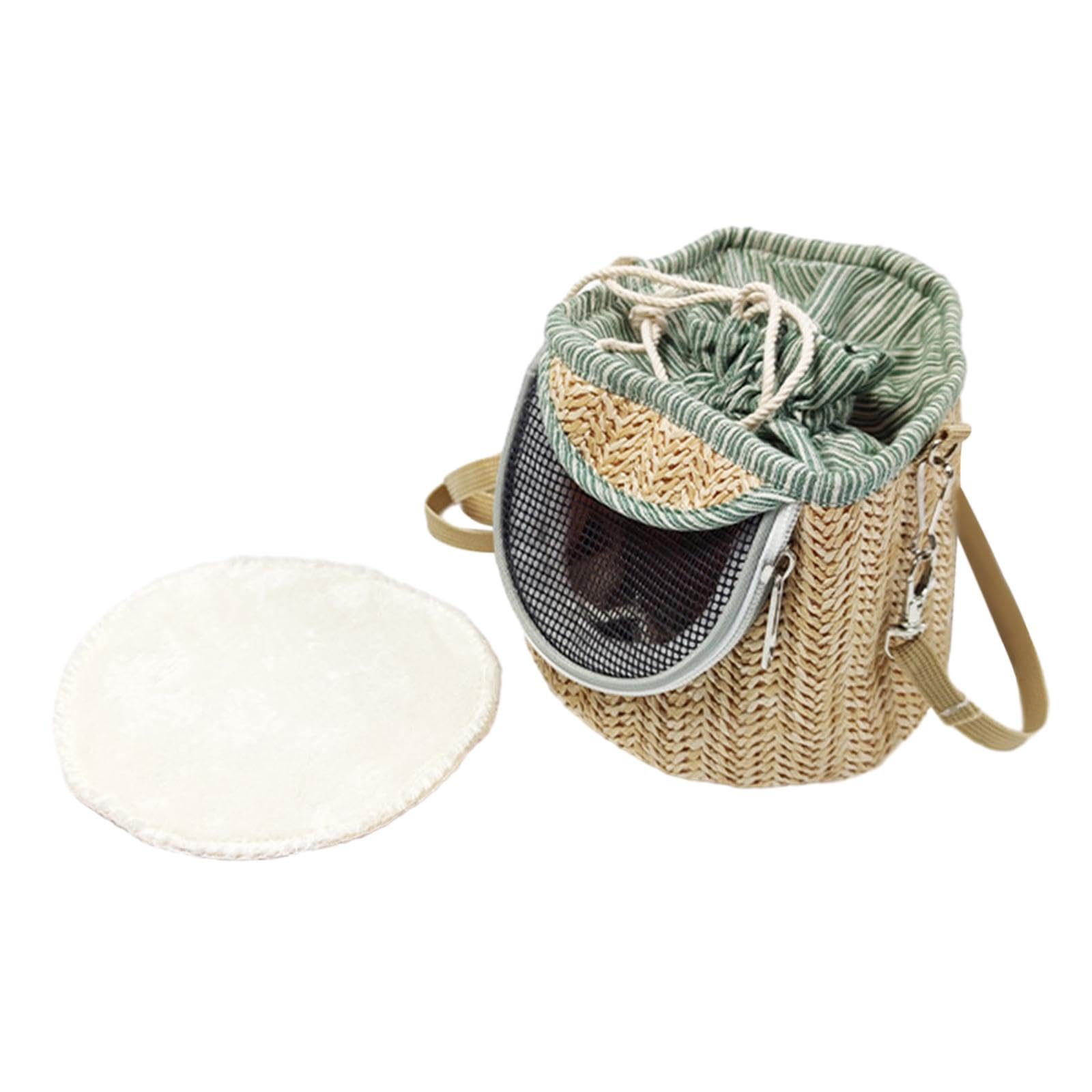 CALANDIS™ Bird Carrier Bag Travel Shoulder Bag for Parakeets Budgerigars Small Parrots Light Green | Cages | Bird Supplies