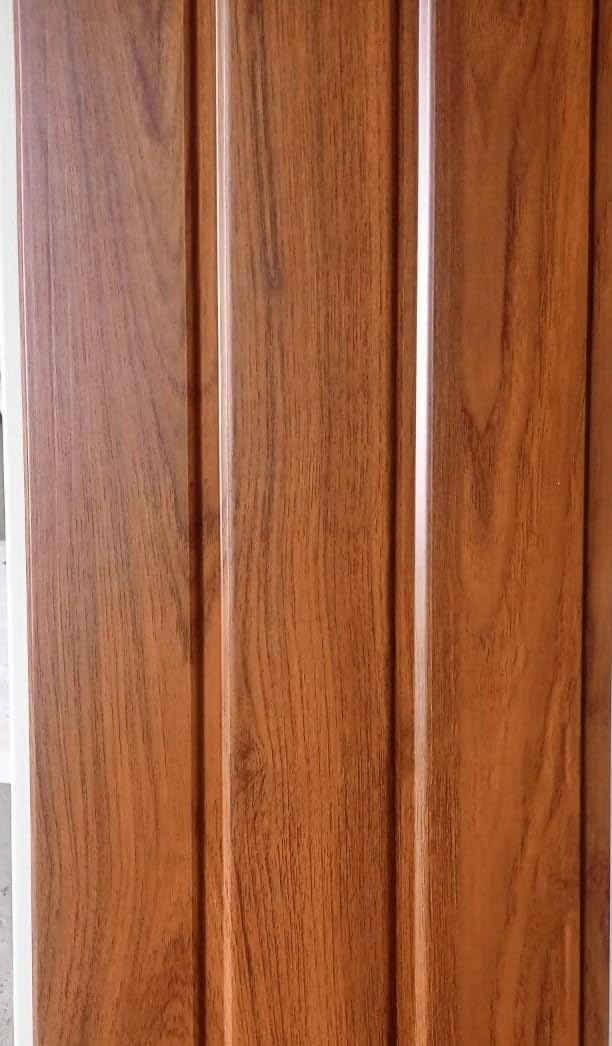 PVC wpc Wall and Ceiling panal (Golden-Panel Size 61X25.5 cm) Pack of 5 piese